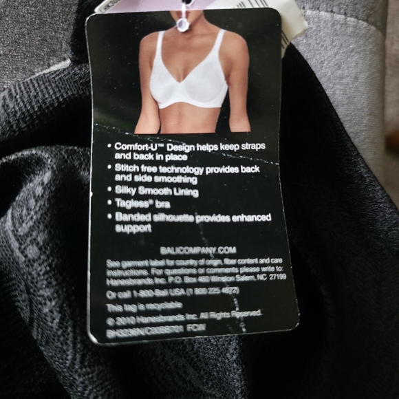 Bali passion for comfort back smoothing minimizer size 42D nwt - Picture 6 of 7